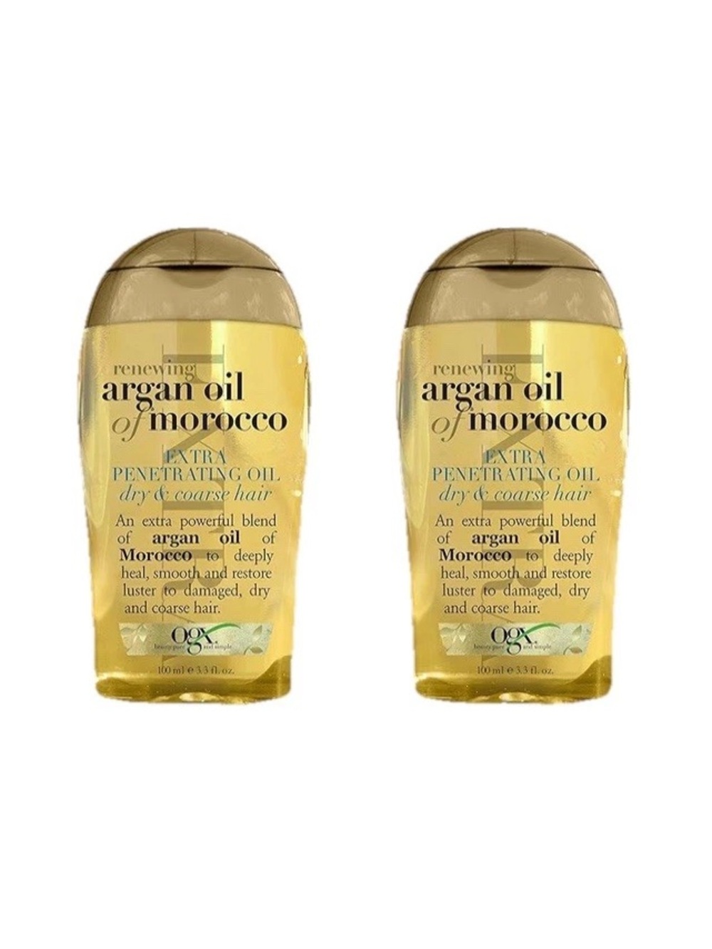 Lot 4 OGX Renewing + Argan Oil of Morocco For Dry Brittle Course Hair 3.3 oz Ea. - Picture 4 of 8